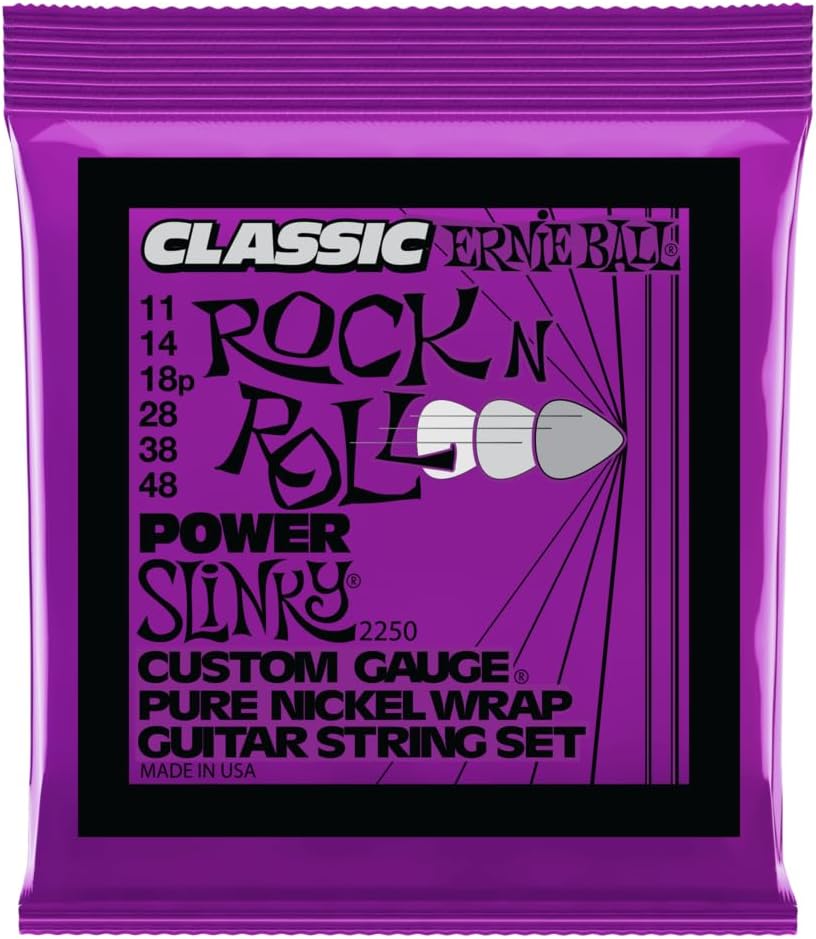 Ernie Ball Super Slinky Classic Pure Nickel Electric Guitar Strings 3-pack, 9-42 Gauge (P03253)
