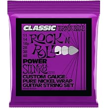 Ernie Ball Power Slinky Klasik Rock 'N' Roll Elektro Gitar Telleri, Saf Nikel Yara,  l  11-48