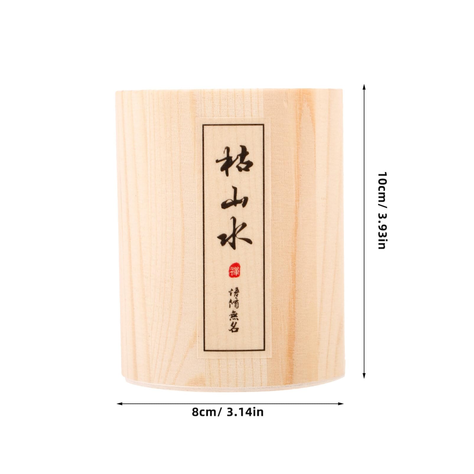 UPKOCH Wood Storage Box Zen Garden Mini Rakes Organizer Multi-functional Wood Bucket Wooden Pen Holder for Pens Makeups