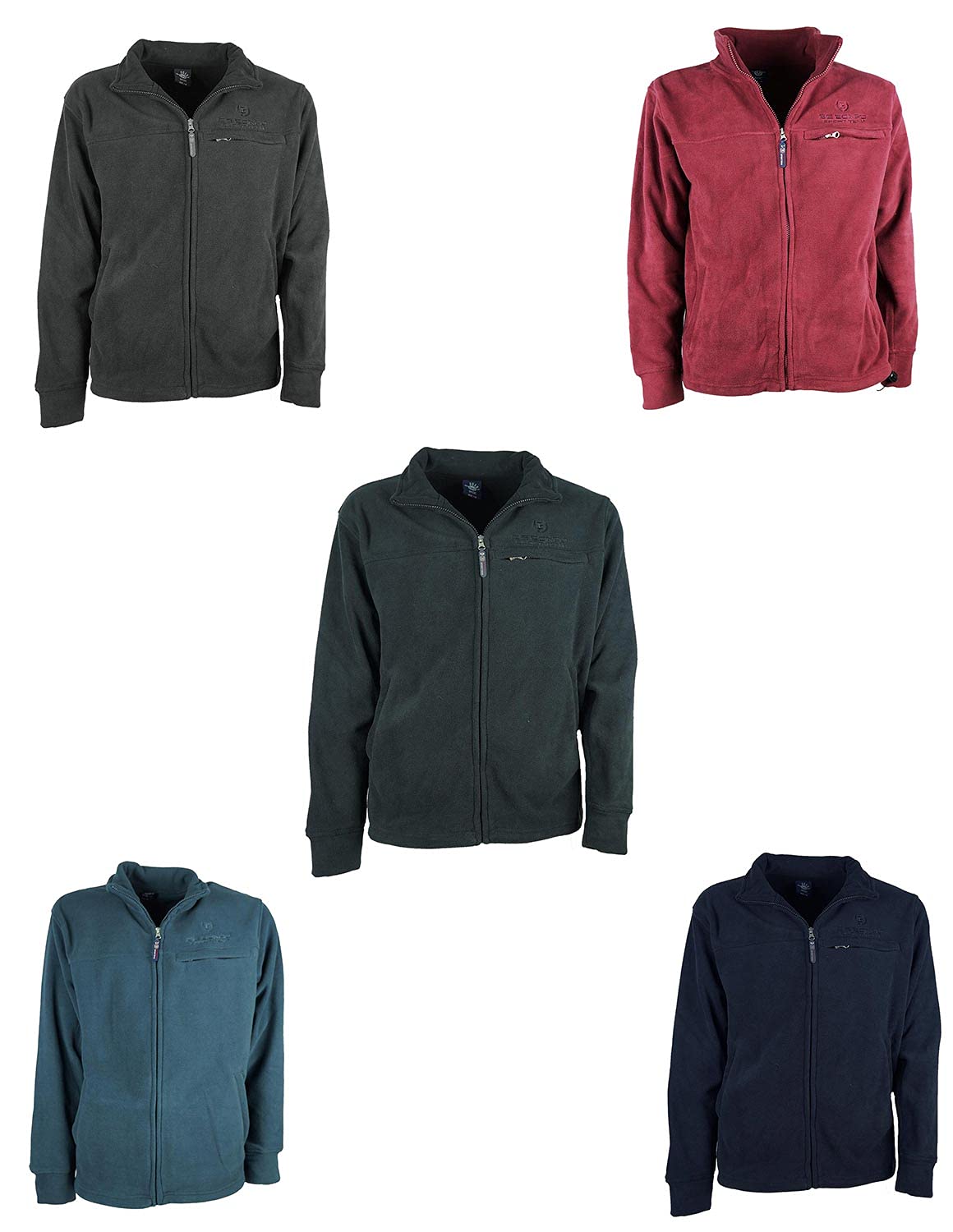 BE BOARD Felpa Uomo Pile Zip Lunga Art 9829 CONF Taglie Forti