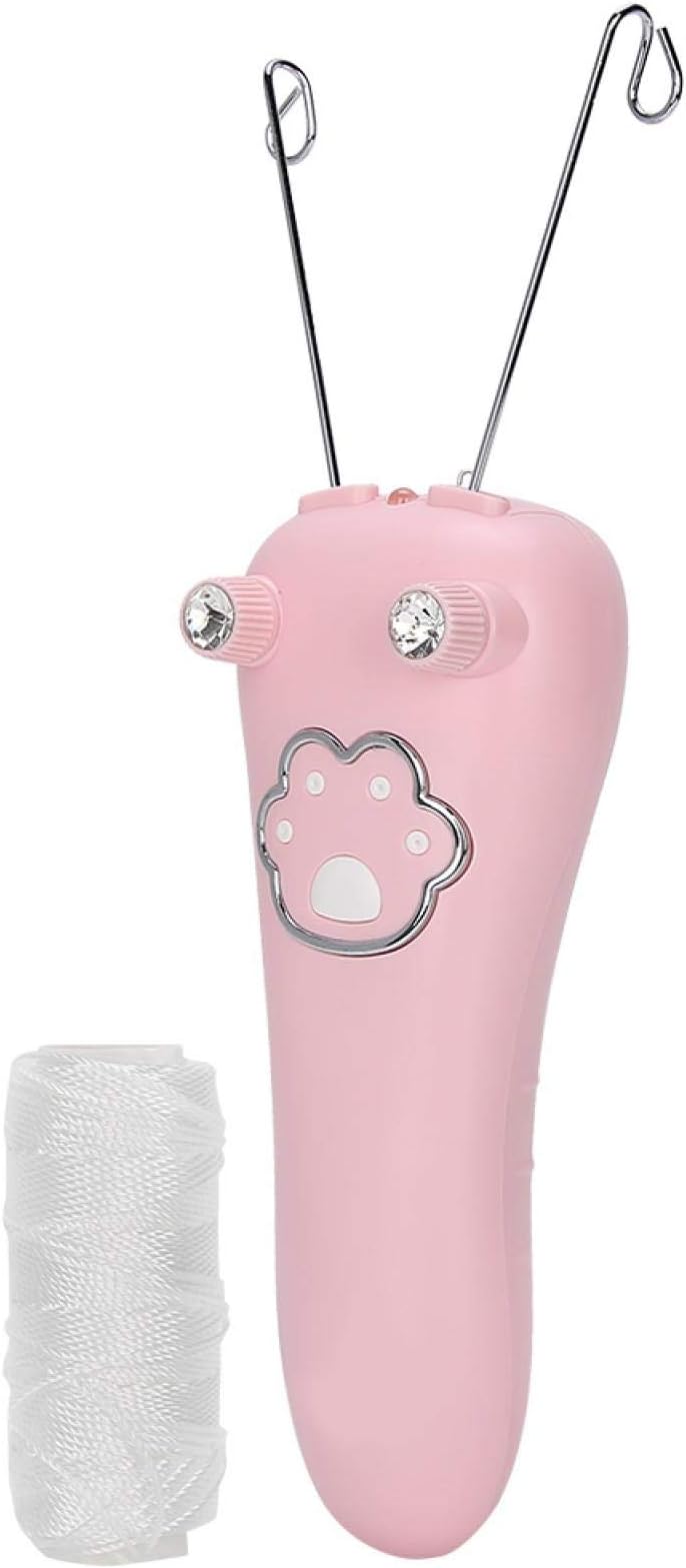 Cotton Thread Epilator Threading Device for Fast Removing for Women or Men(Pink)
