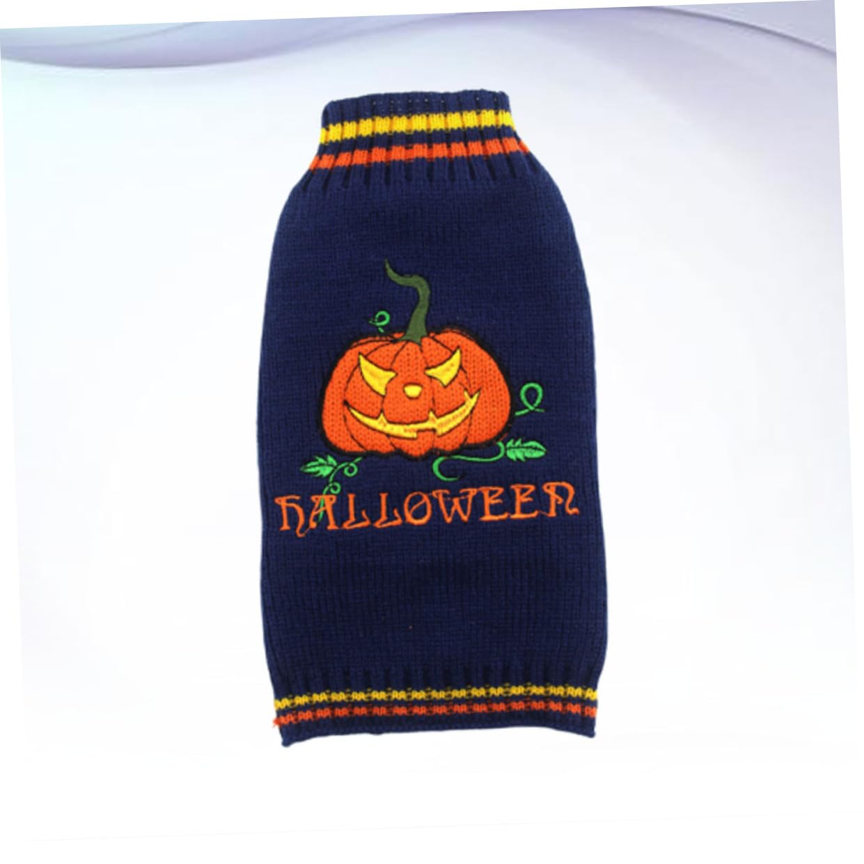 POPETPOP Lot De 3 Pulls Dhalloween pour Chien en Acrylique Tricoté pour Petit Animal De Compagnie Motif Citrouille Chauds Et Adorables Fermeture Facile