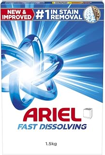 Ariel Fast Dissolving Laundry Detergent Powder, 1.5 KG