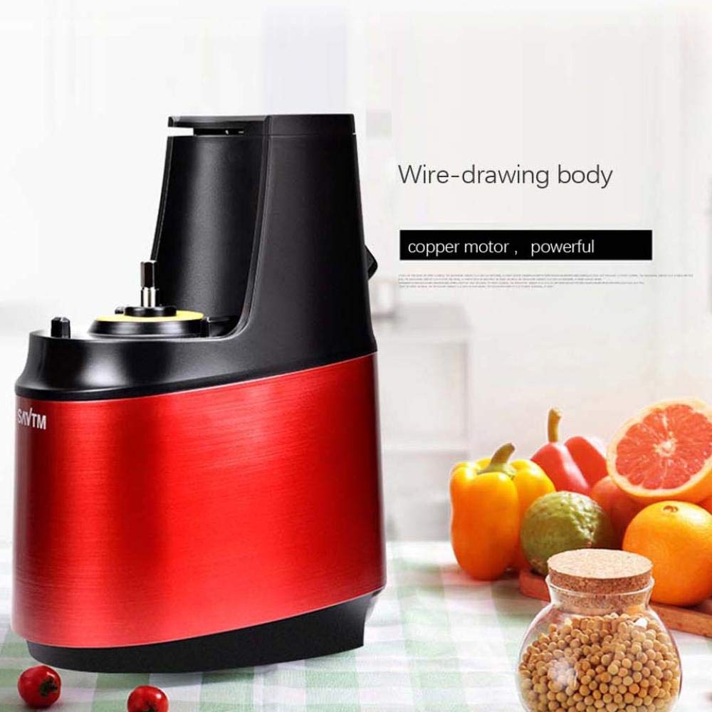 Sokowirówka 250W mocna 90Mm duża średnica szerokie usta odżywianie owoców powolna sokowirówka owoce warzywa narzędzia wielofunkcyjna wyciskarka do owoców czerwony 220V