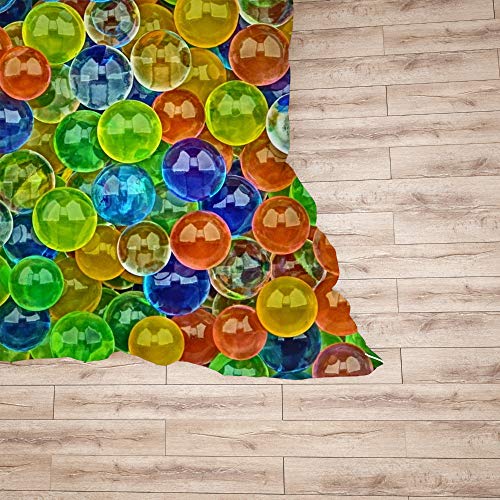 Parure de lit King Size polyester imprimé boules housse de couette 3 pièces