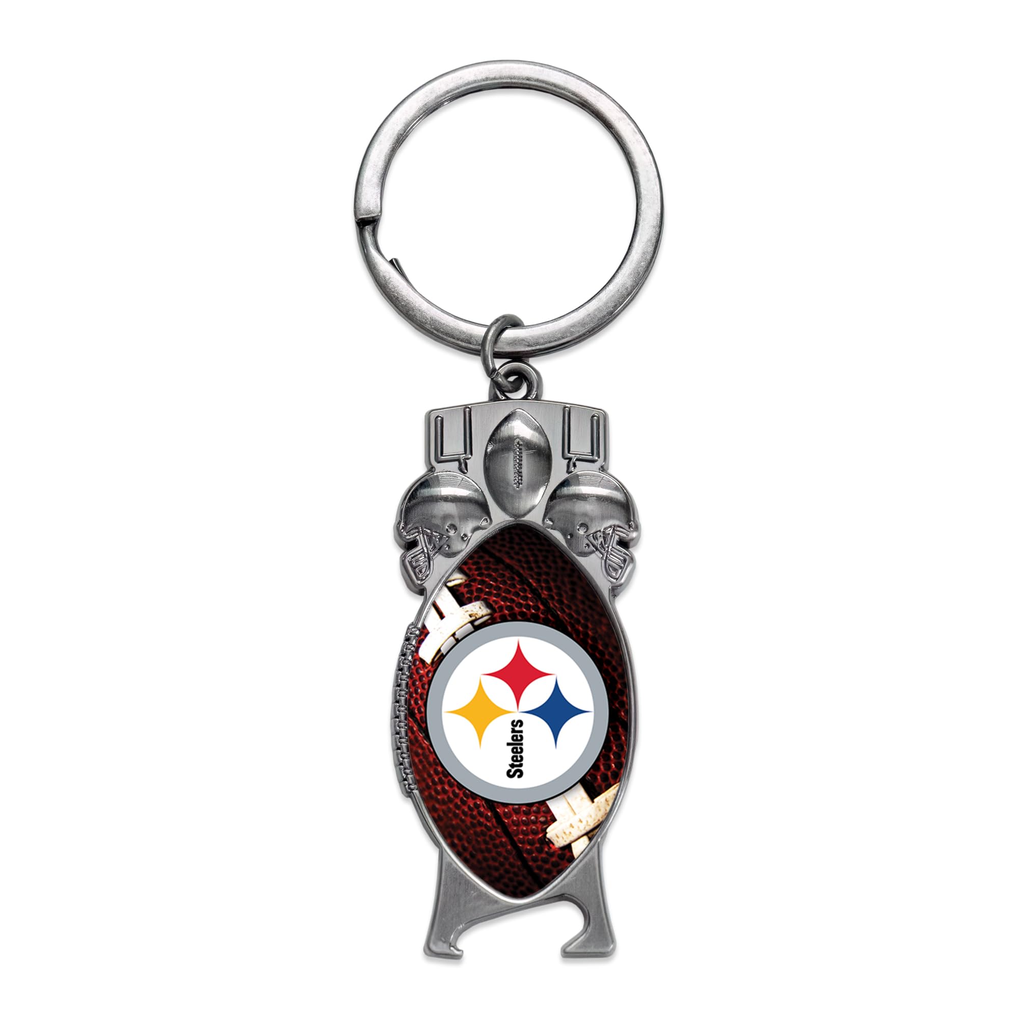 Rico Industries NFL Football Pittsburgh Steelers Sculpted Bottle Opener Keychain -Great Gift Item