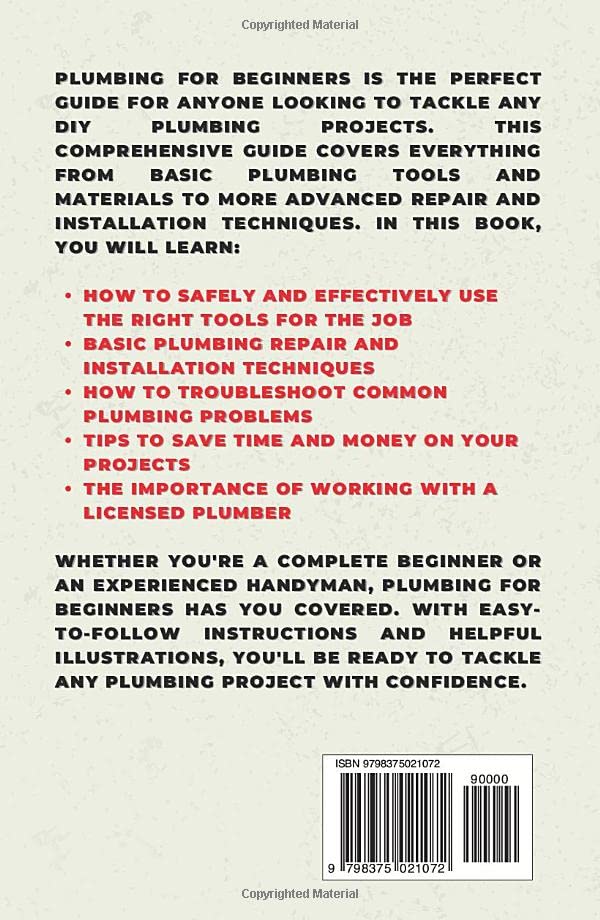 Plumbing Book for Beginners: A Comprehensive DIY Guide to Plumbing System Fundamentals for Homeowners on Kitchen and Bathroom Sink, Drain, Toilet Repairs or Replacements (Homeowner Plumbing Help) - Image 2