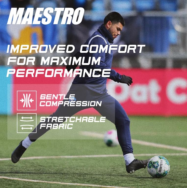 Maestro Soccer Grip Socks for Men and Women with Non-Slip Pads - Anti-Slip Socks Ideal for Football, Basketball, Sports - Image 3