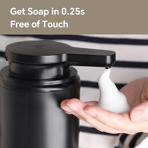 Miniatura 2 de Dispensador automático de jabón espumoso, dispensador de jabón de manos de espuma recargable sin contacto para baño, bomba de jabón para cocina,