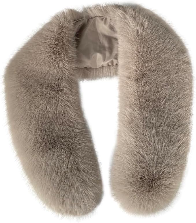Dames Extra Grote Faux Bont Kraag Sjaal voor de Winter