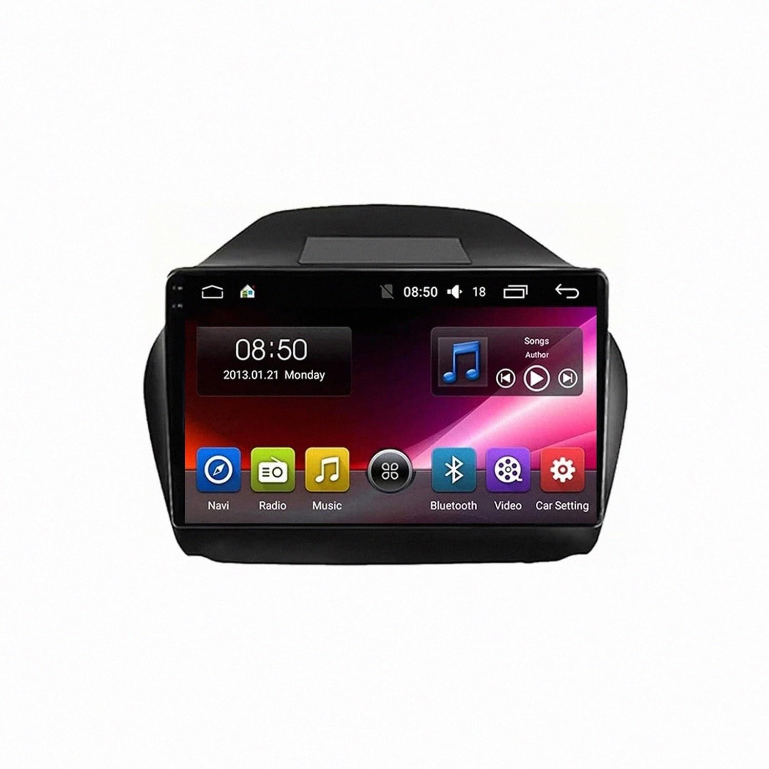 Radio Coche 2 DIN con Cámara Trasera para Hyundai Tucson IX35 8