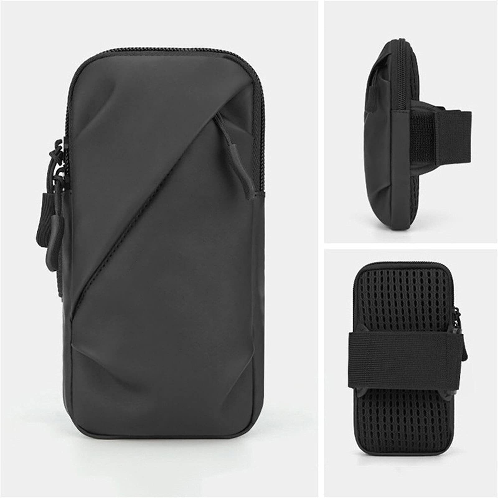 JINGYAN Brassards pour téléphones Portables Sac à Bras de téléphone Double Couche imperméable Capacité de Grande capacité Respirante Fitness en Plein air Running Coffret de téléphone Portable(Blue)
