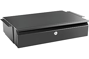 Mount-It! Under Desk Pull Out Drawer Organizer with Lock and Keys - Office Space Saver