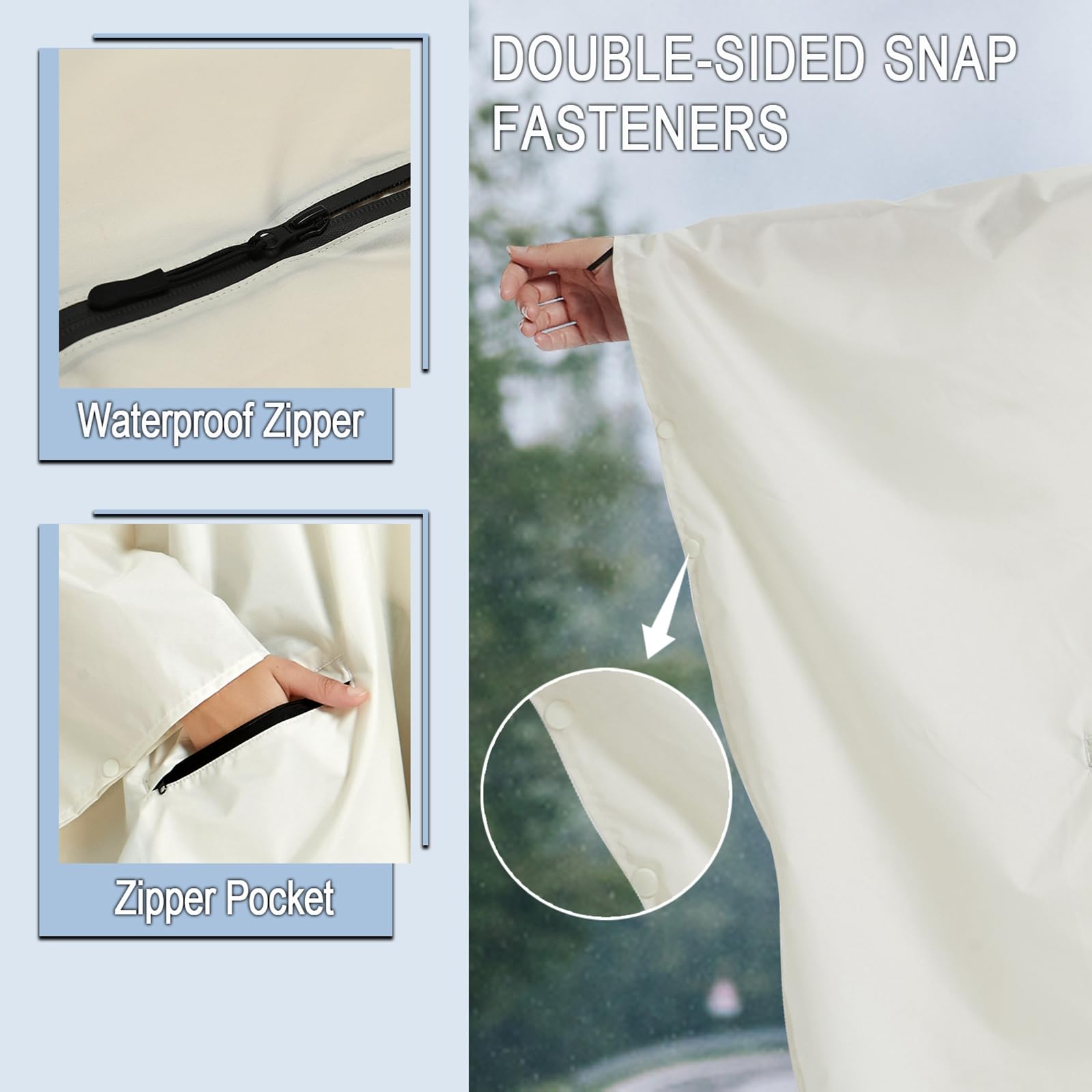 SIRMEDER - Impermeabile da donna, leggero, traspirante, ripiegabile, per escursioni, campeggio e viaggi