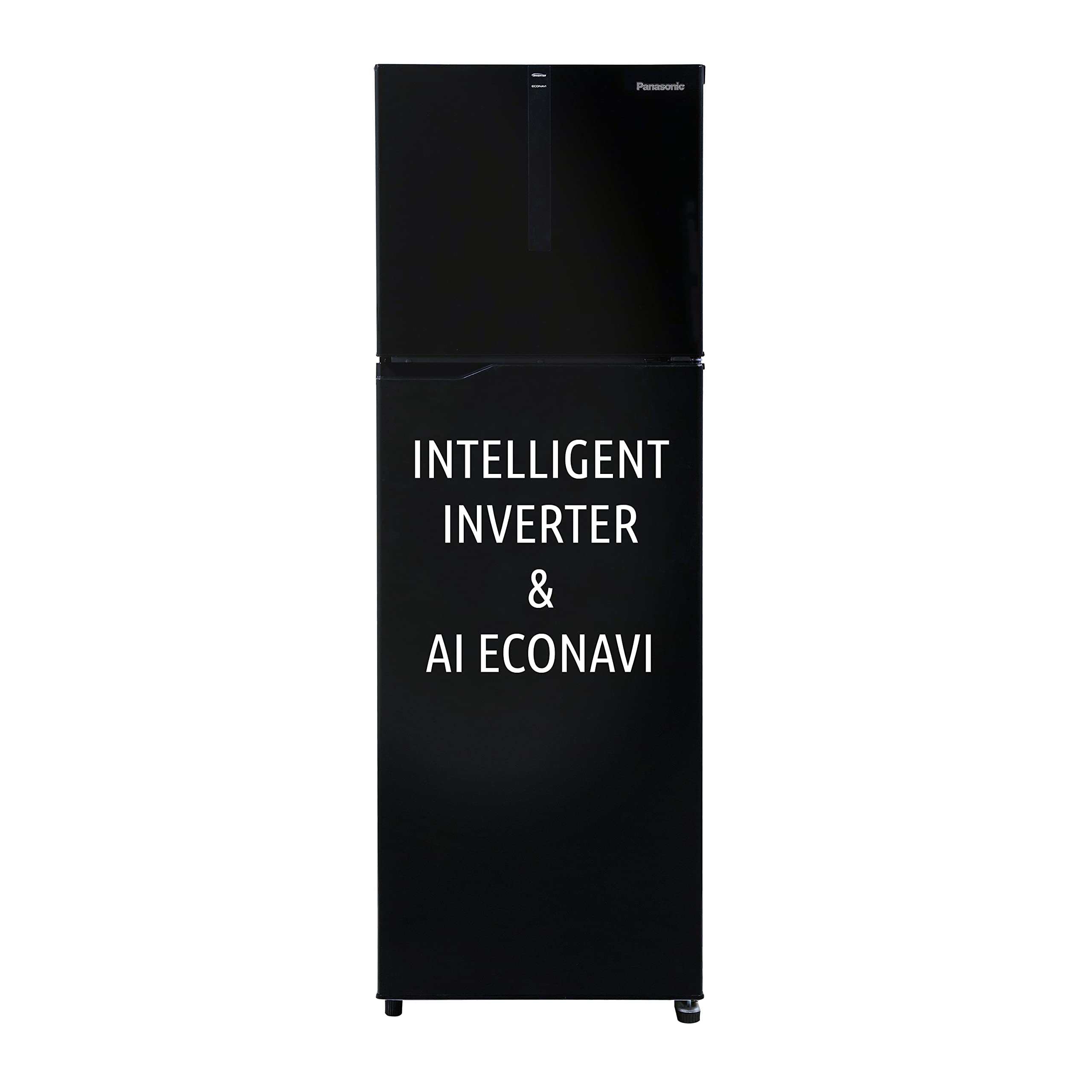 Panasonic 280 L Double Door 3 Star AI Enabled Inverter Technology Frost Free Refrigerator (NR-TH292CPKN, Diamond Black, Jumbo Fresh Vegetable Basket, Net Capacity 256L)