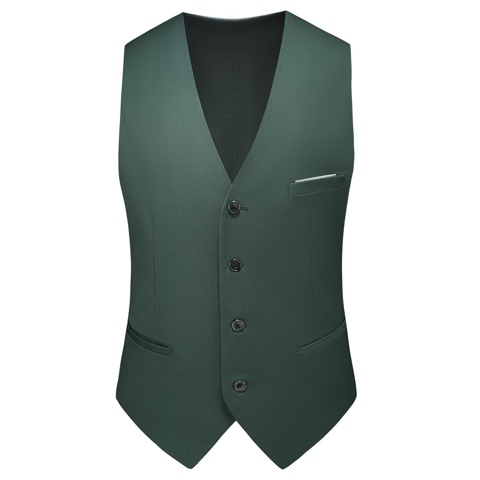 Costume Homme 3 Pièces Mariage d'affaires Slim Fit Smoking à Deux Boutons Men Suits 3 Piece Blazer Veste et Pantalon Gilet avec Cravate