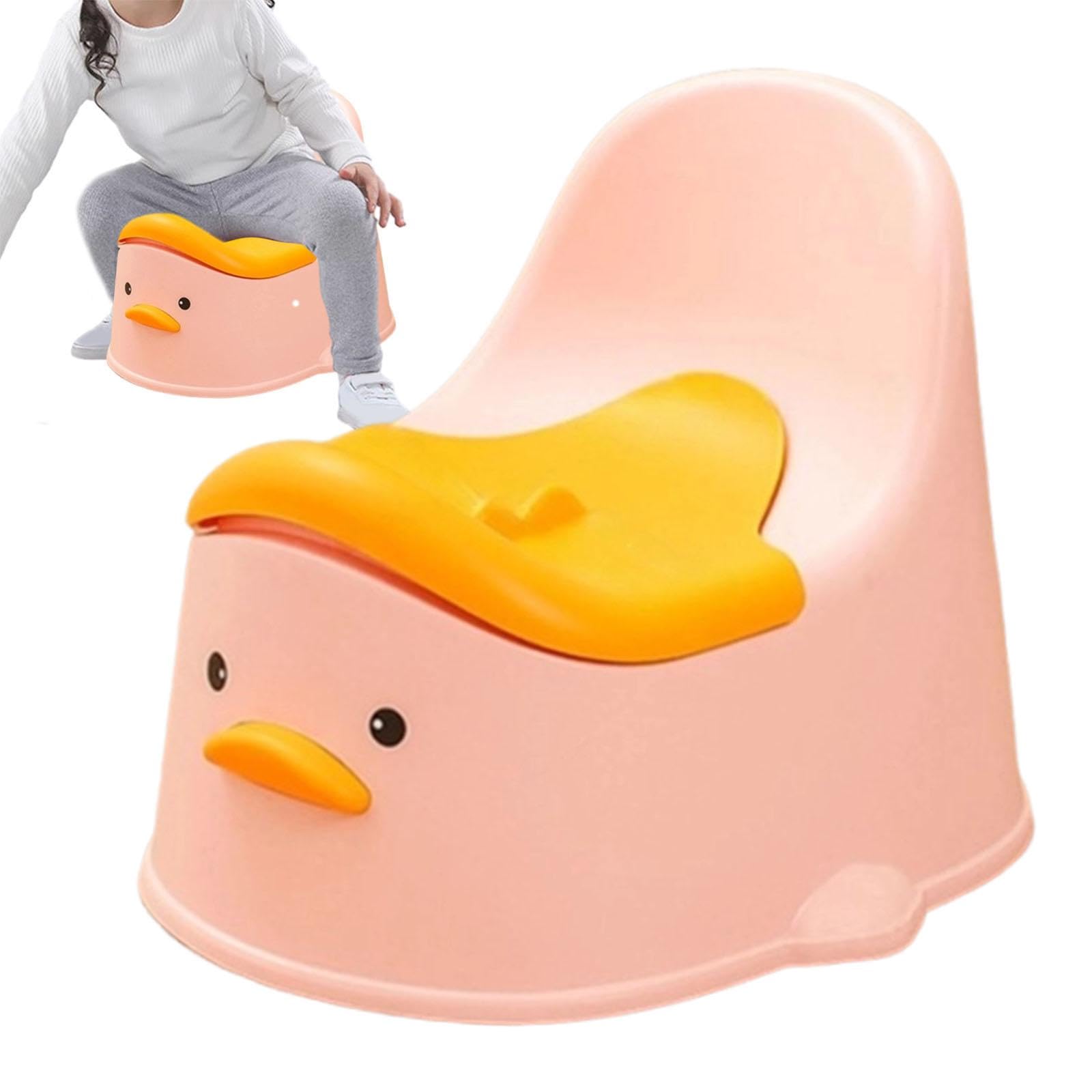 Töpfchen Toilette Kinder Töpfchensitz Töpfchenstuhl Trainingsklo Voll Simulation mit Abnehmbarem Innentopf Spritzschutz Leichte Reinigung Rutschf, ROSA