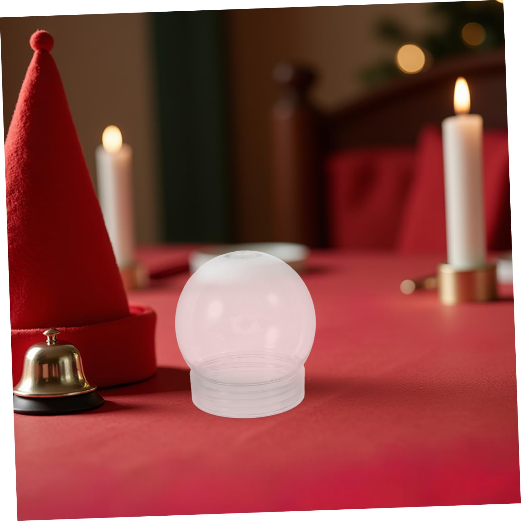 MAGICLULU Bolas Transparentes Capacidad 150ml de Plástico 24 Seguras y Prácticas para Ambientación en Navidad para Manualidades Navideñas DIY