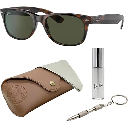 Ray-Ban RB2132 NEW WAYFARER CLASSIC Square Shaped Sunglasses for Men & Women with Official RAYBAN Eyewear Kit