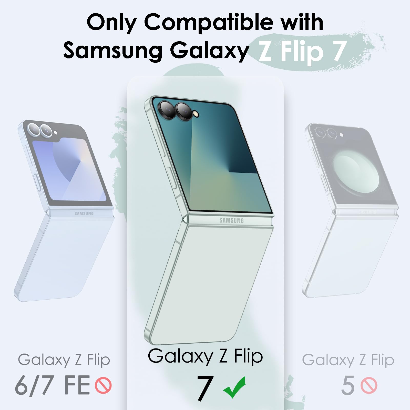 Amazon.com: JETech Case for Samsung Galaxy Z Flip 7, Mint | Hard