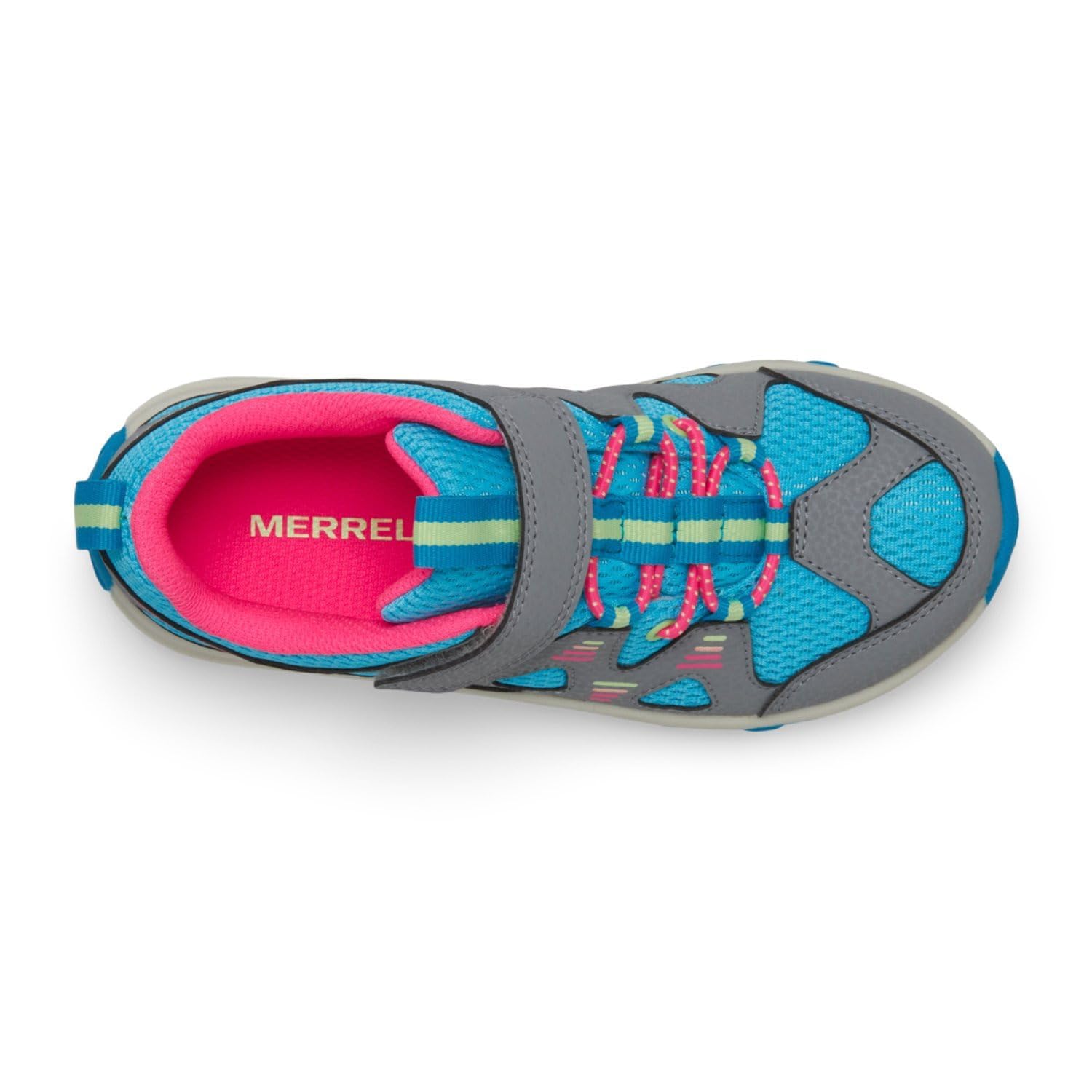 Merrell Tenis unisex para niños Trail Chaser 2, Gris/Turq/Multi, 36 EU