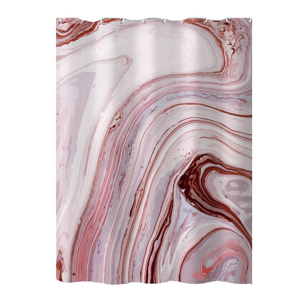 Rideau de douche anti-éclaboussures en tissu rouge épais 100x200 cm pour sol sec