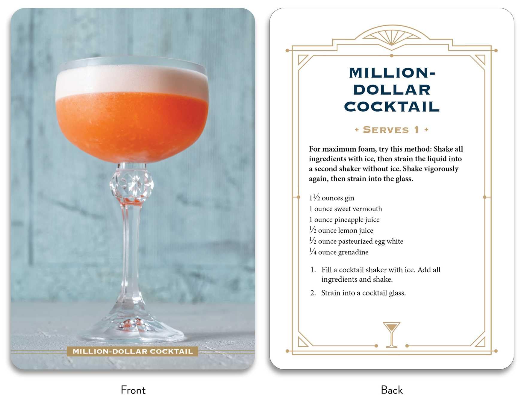 Gin Cocktail Cards A-Z: The Ultimate Drink Recipe Dictionary Deck (Cocktail Recipe Deck)