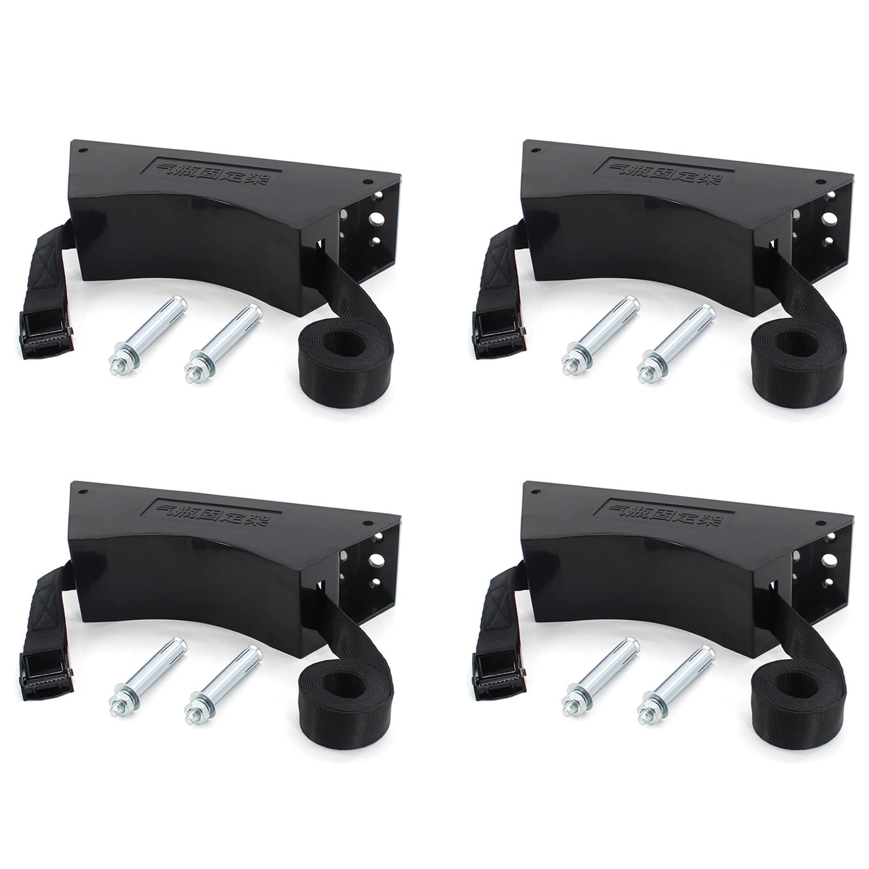 4X Propane Tank Holder, Gas Cylinder Holder, Cylinder Wall Mounted Bracket, Gas Cylinder Holder for Rv Water Softener