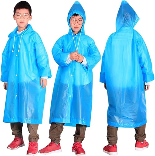 Miniatura 5 de Ponchos de lluvia impermeables para niños, reutilizables, para niños y niñas, chaquetas de lluvia de emergencia con capucha para familia, Disney,