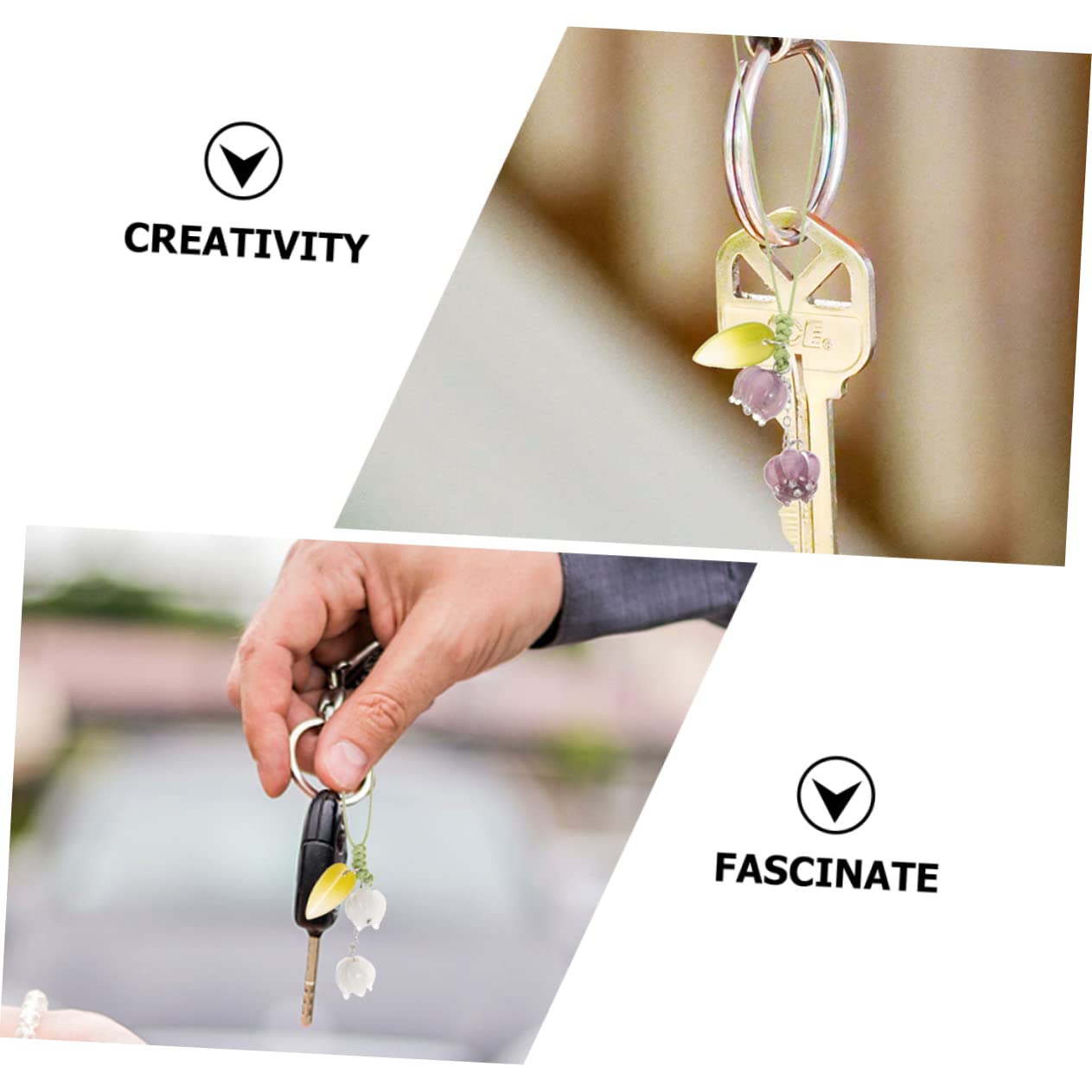 ABOOFAN 30piezas Lanyard De Teléfono Colgante De Flor De Accesorios Coloridos Para Móviles Cámaras y Llaveros Diseño Creativo