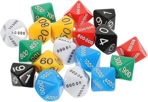 Miniatura 8 de Dados juguetes educativos 24 piezas de valor posicional de diez mil juegos de fiesta, juego de mesa, accesorios de juego de rol, accesorios de aula,