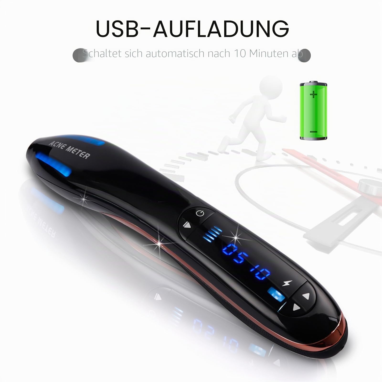 Plasma Pen Professional für Aknebehandlung – Professionelles Hautpflegegerät zur Entfernung von Aknenarben, Porenverfeinerung & Gesichtslifting, Tragbares Beauty-Gerät mit USB-Ladefunktion