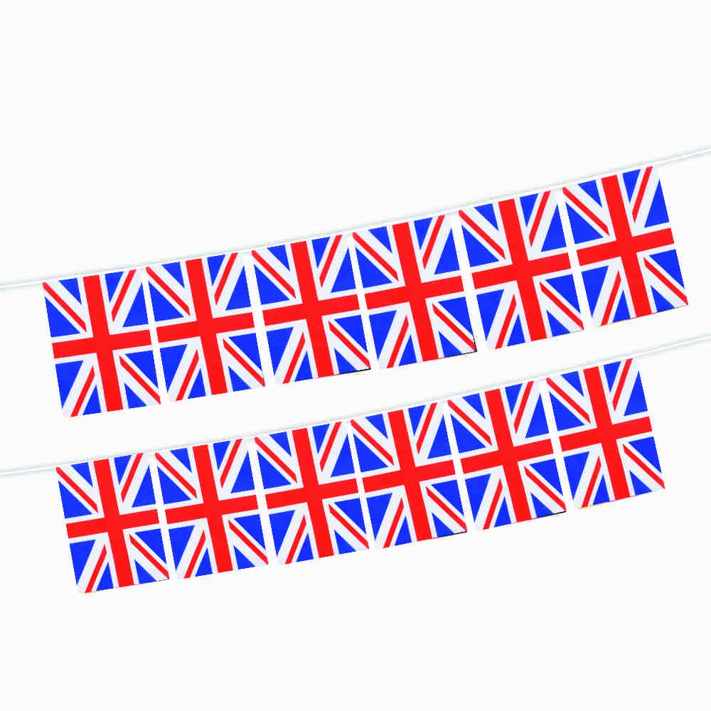 UK Flags British Small String Pennant Banner Hanging Flags Decorations
