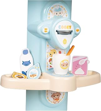Smoby 310717 Ptitoo Children's Kitchen with Adjustable Shapes and Sound, 22 Accessories, Optimal for Early Age, Multicoloured