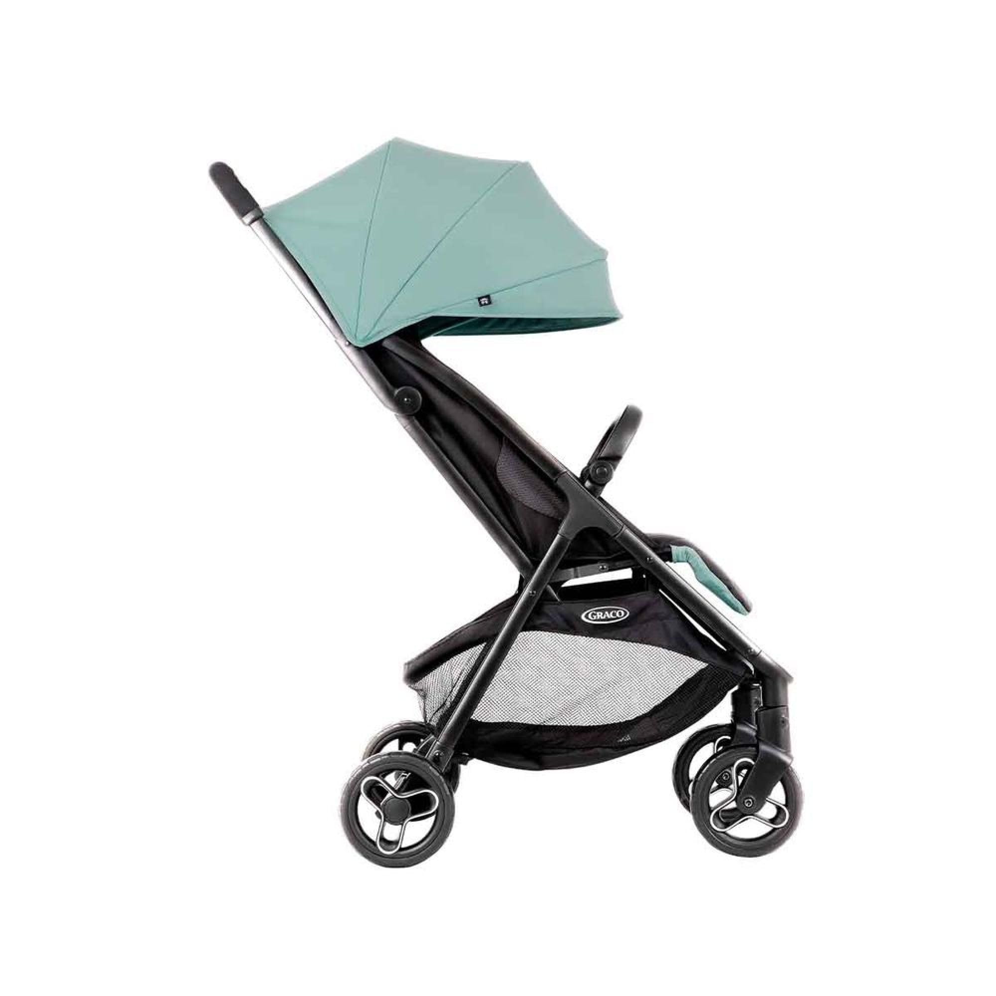 Graco - Myavo Silla de paseo ligera y de plegado rápido, desde el nacimiento hasta los 4 años aprox. (22 kg), con cubierta para la lluvia, color Mint (versión 1)