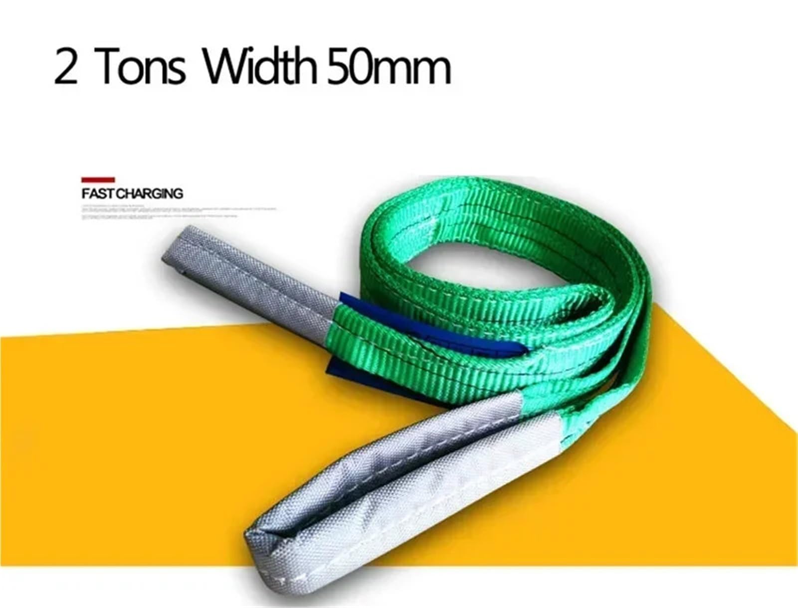 Bandschlingen Nylon-Flachgurtband for Kranhebezeuge, WLL 1T, Lila, 2T, Grün, Länge 1–12 m
