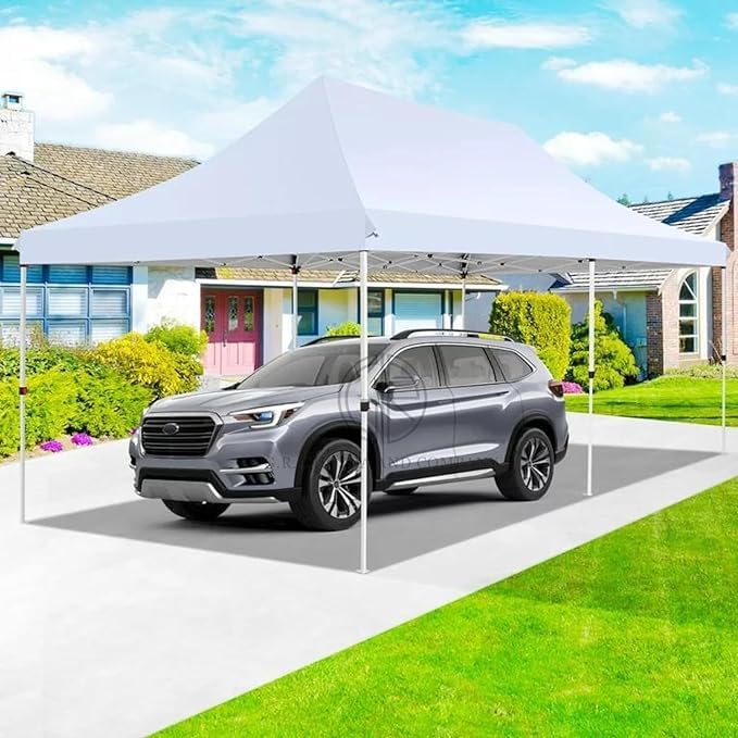 Image of THESHELTERS - 10x20 ft Outdoor Canopy Tent, Instant Foldable & Pop up Garden Gazebo Tent for Decoration, Party, Event, Wedding & Camping (White)
