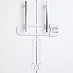 CUTESAFETY - Sliding Cabinet Locks Baby Proofing - Adjustable Child Safety Latches for Knobs & Handles - 2 Pack - No Adhesive Drilling or Tools - White