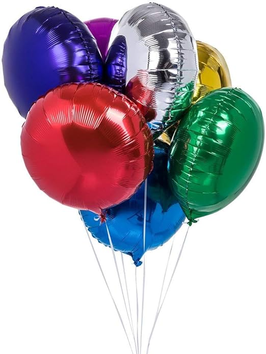 50pcs/lot Round Shape Foil Mylar Helium Balloon 18" Balloon