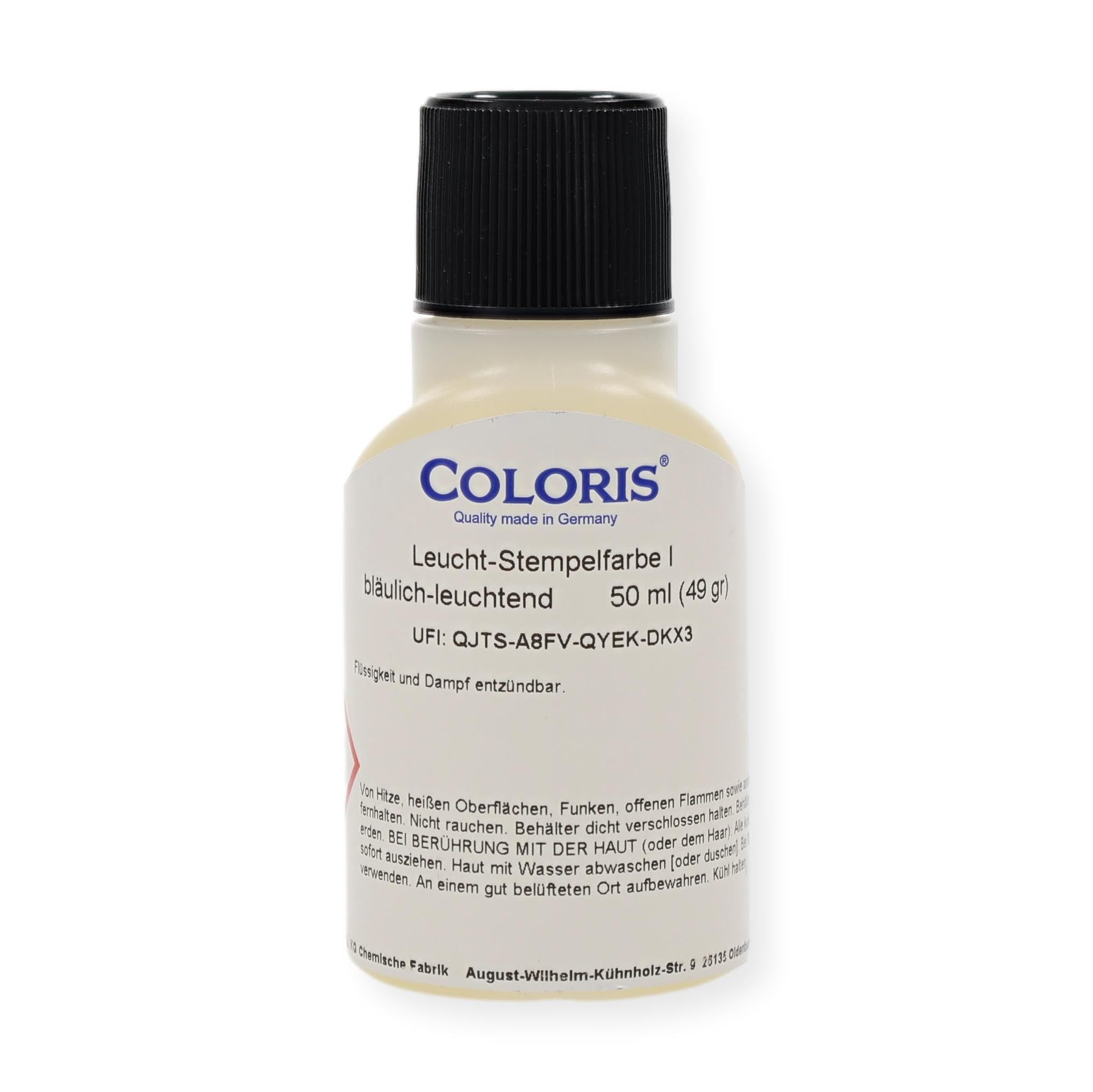 Set di Colori UV (Cuscino e Inchiostro per timbri UV Coloris) Timbro a Mano per Il Controllo dell'età Inchiostro a Luce Nera per Club Discoteche Eventi/Adatto a Qualsiasi Timbro con moti