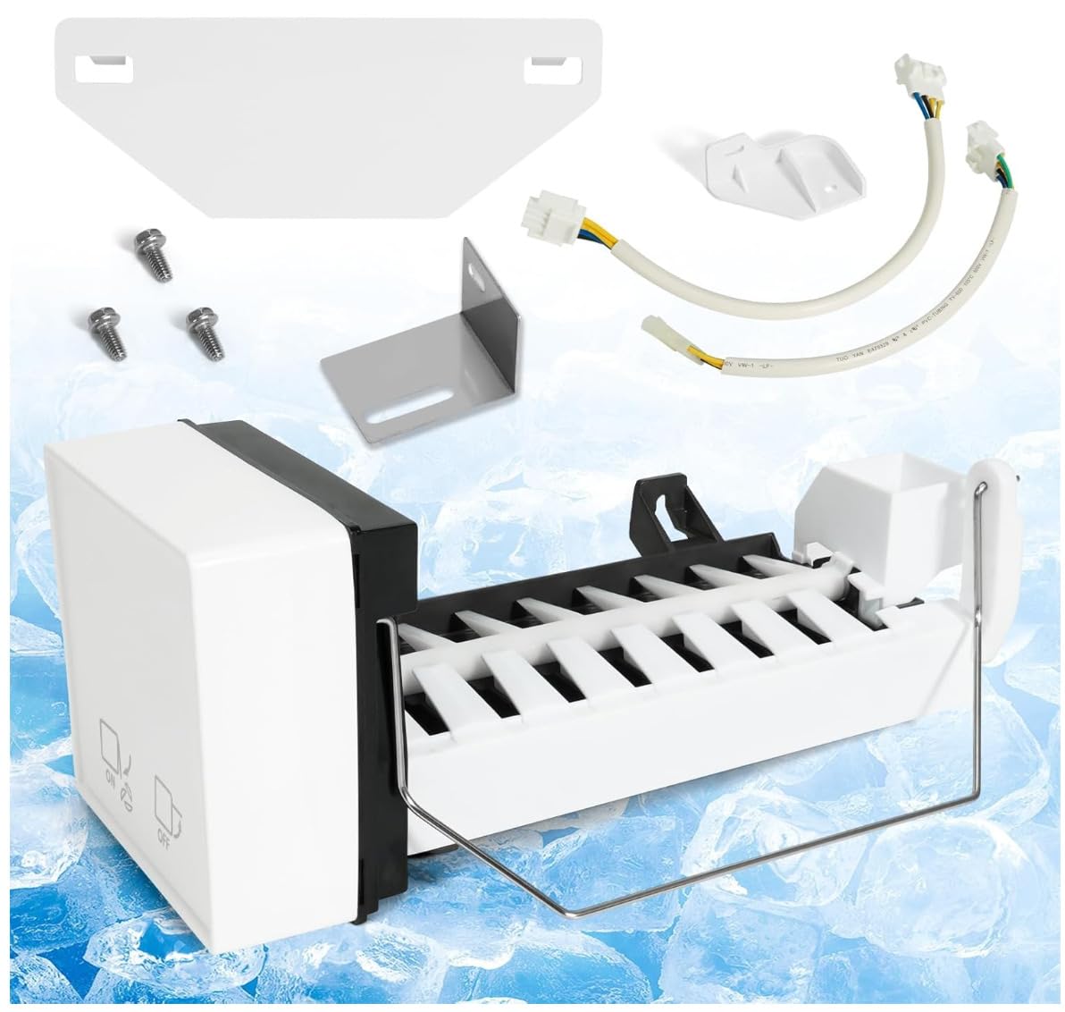 #US Replacement Part for Refrigerator Ice Maker Fits for Whirlpool Fits for Kenmore Models W10300022 W10122 icepart#2417918