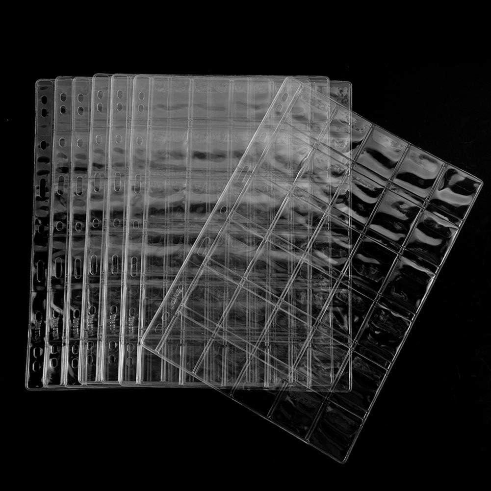 PAGES DE STOCKAGE durables 30 poches en plastique pour collection de pièces EUR 18,89 - FR PAGES DE STOCKAGE durables 30 poches en plastique pour collection de pièces EUR 18,89 - FR