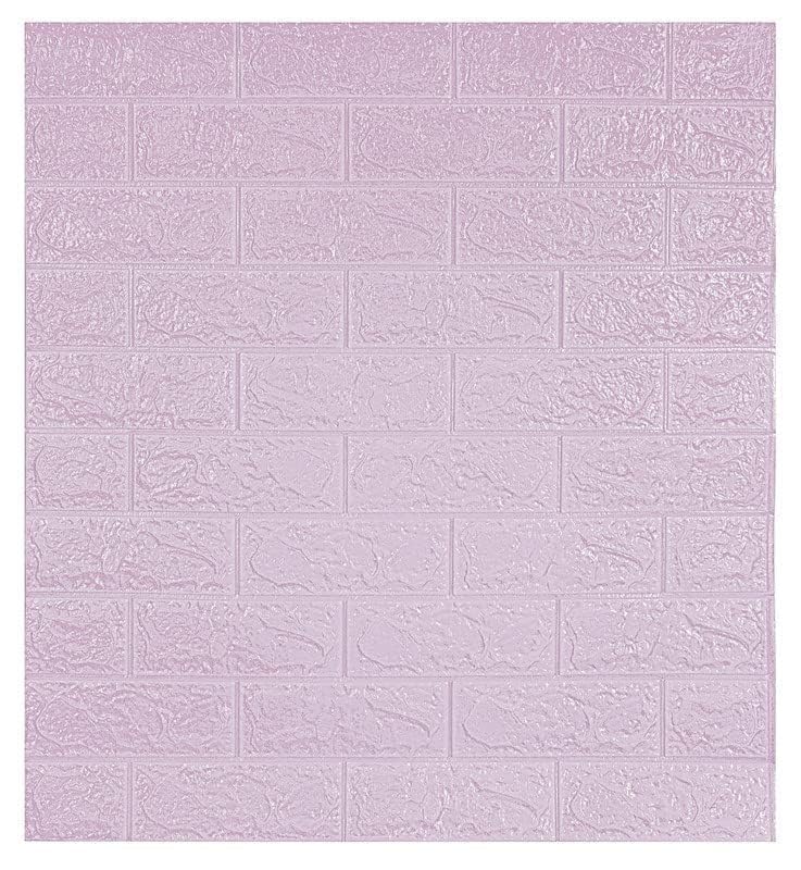 Barebeauty 3D Wall Panel Wallpaper, Self Adhesive PE Foam Brick Sticker, Waterproof Peel & Stick Wall Covering for Home, Bedroom & Living Room Decor, 70 x 77 cm (Pack of 1, 5.8 Sq. Ft. Approx)
