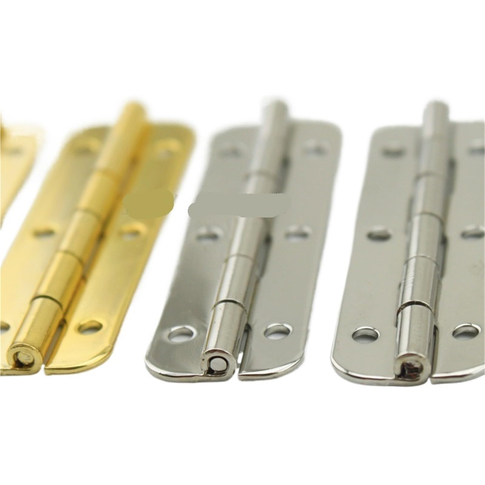 Kdhcvkz Silver 16Pcs 16 * 50Mm 6 Hole Wooden Gift Box Hinge(Silver)