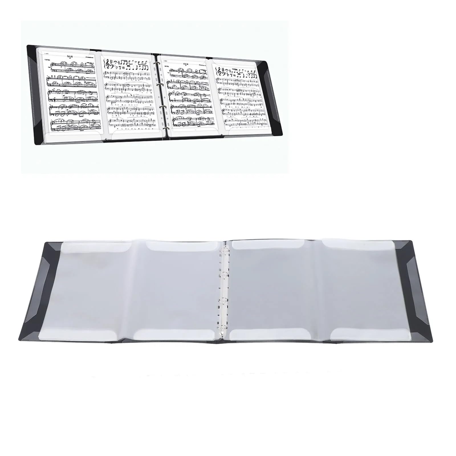 Carpetas Para Partituras Carpeta de partituras 4 páginas, carpeta A4 desmontable con capacidad 52, for teclado Piano, violín y violonchelo Para Partituras Y Papel