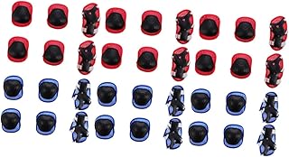 BESPORTBLE 6 Conjuntos De Equipamentos De Patinação Em Gel Joelheiras Joelheiras Para Esportes Infantis Terno Joelheiras Joelheiras Cotoveleiras Ciclismo Protetor De Joelho Infantil