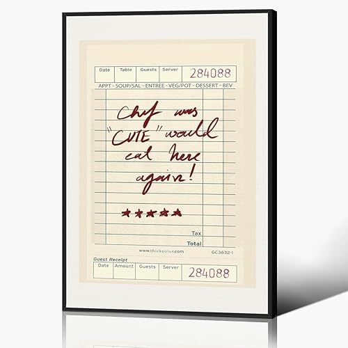 Miniatura 14 de Xianyojafa Funky Guest Check - Lienzo decorativo para pared, moderno póster de carrito de bar azul preparado para estética de habitación, estampado