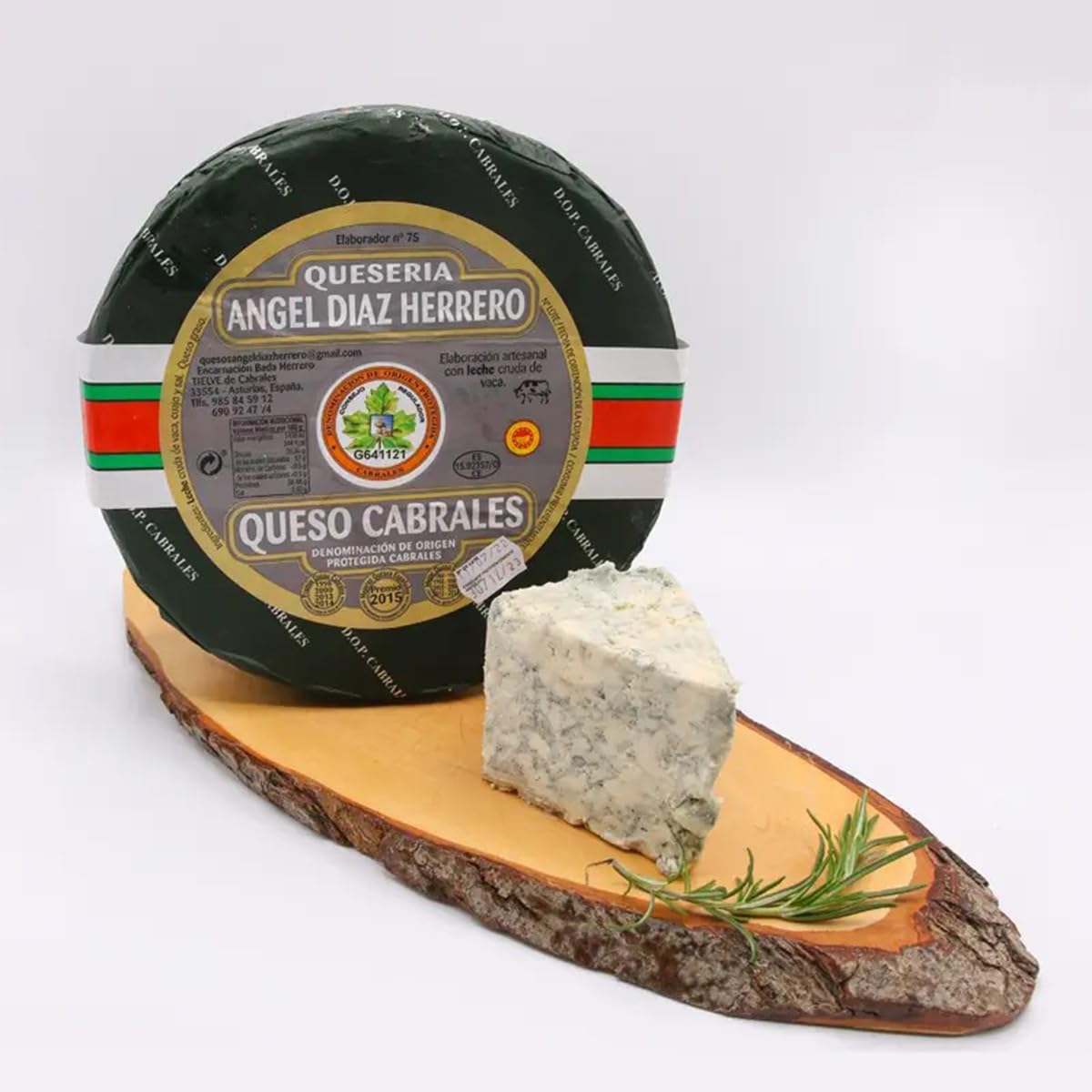 ARAMBURU Cuña de queso Asturiano Cabrales DOP Ángel Díaz, 240-250g, Origen Asturias, Envasado al vacio