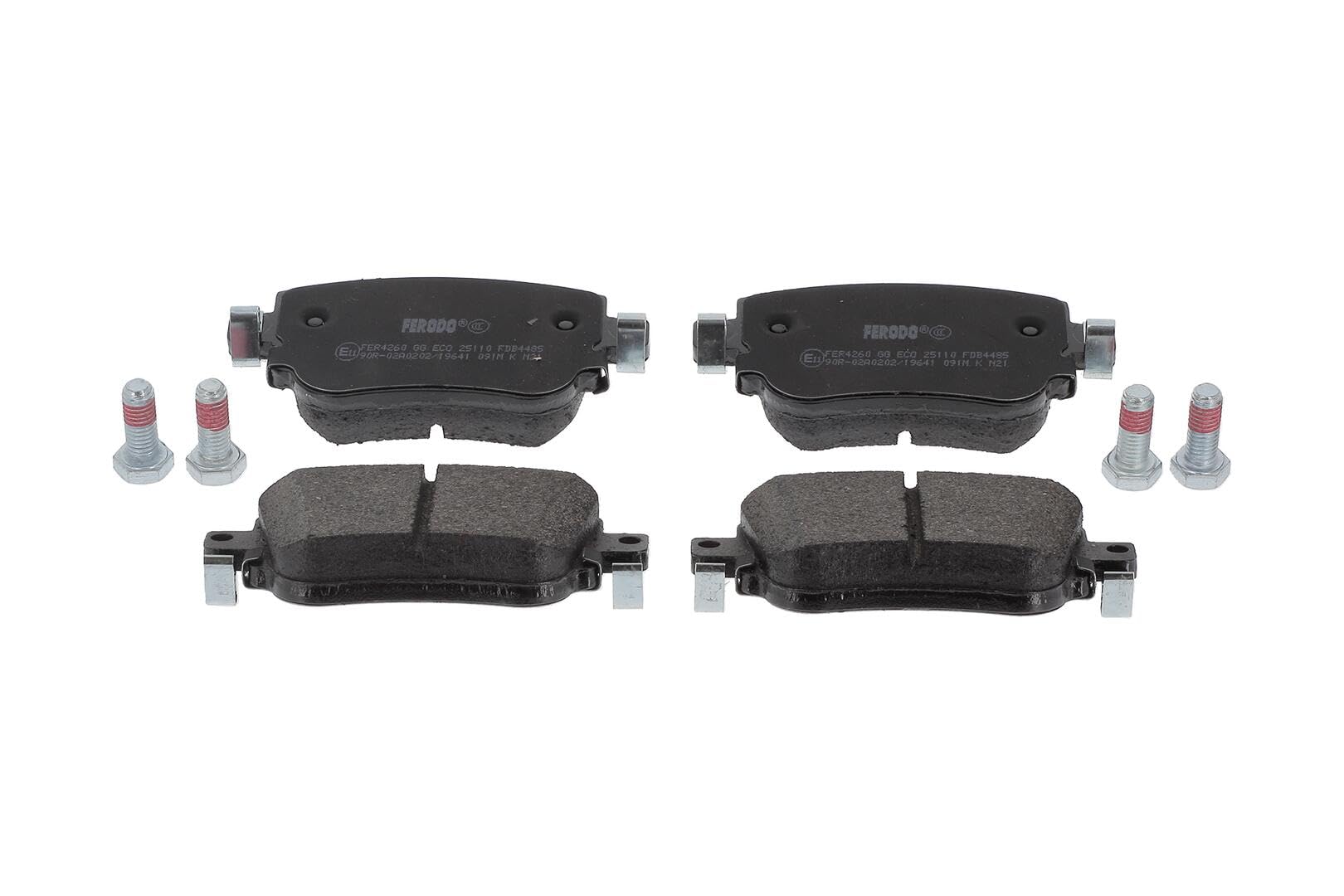 FERODO Kit pastiglie freni Posteriore non predisposto per visualizzazione avviso usura con accessori FDB4485 Compatibilità con VW POLO AW1, BZ1 SHARAN 7N1, 7N2 CADDY IV Furgonato SAA, SAH, AUDI