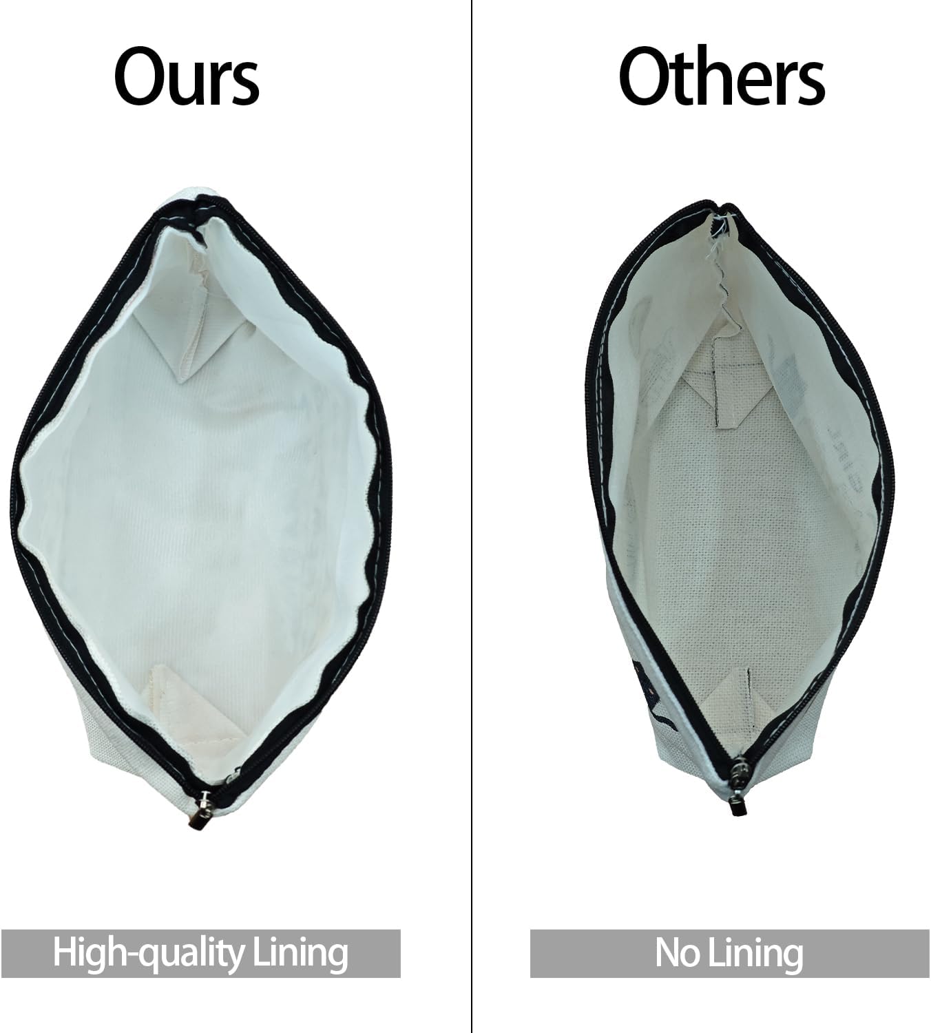 Friends Makeup Bag Friendship Merchandise Valentines Day Gifts for Women Cosmetic Bag for Best Friend (white-b) - Image 5